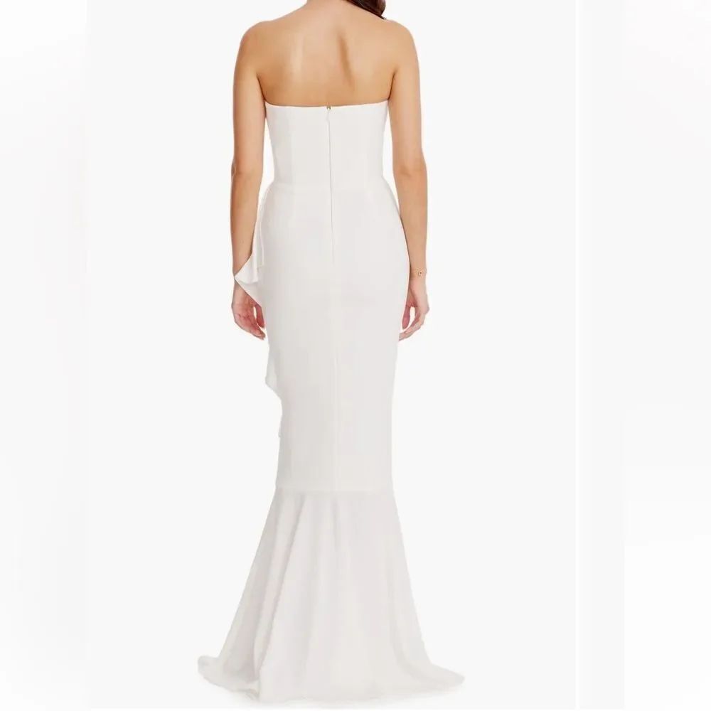 Dress The Population Paris Ruffle Strapless Mermaid Gown - Picture 2 of 5